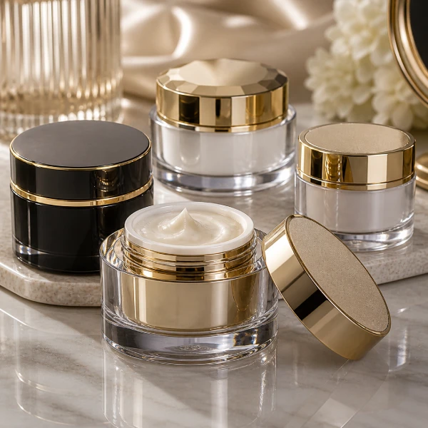 Luxury cosmetic jars with premium finish