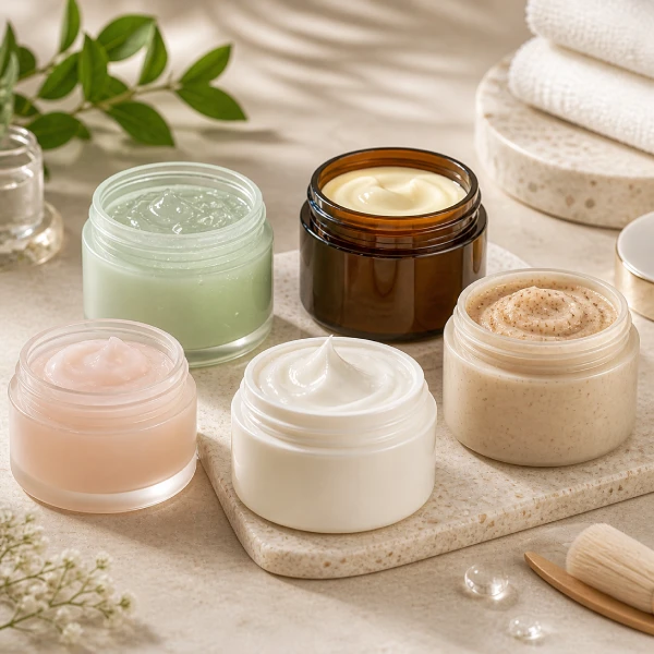 Plastic cosmetic jars for personal care products