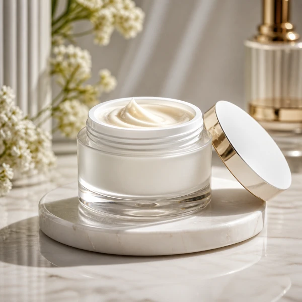 Skincare cream jars for cosmetic packaging